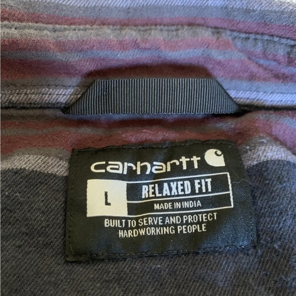 Carhartt Jacket Men's Large Rugged Flex Midweight Flannel Fleece Lined Outdoor - Picture 2 of 10